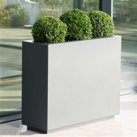 rectangular metal planter box|contemporary rectangular planter boxes.